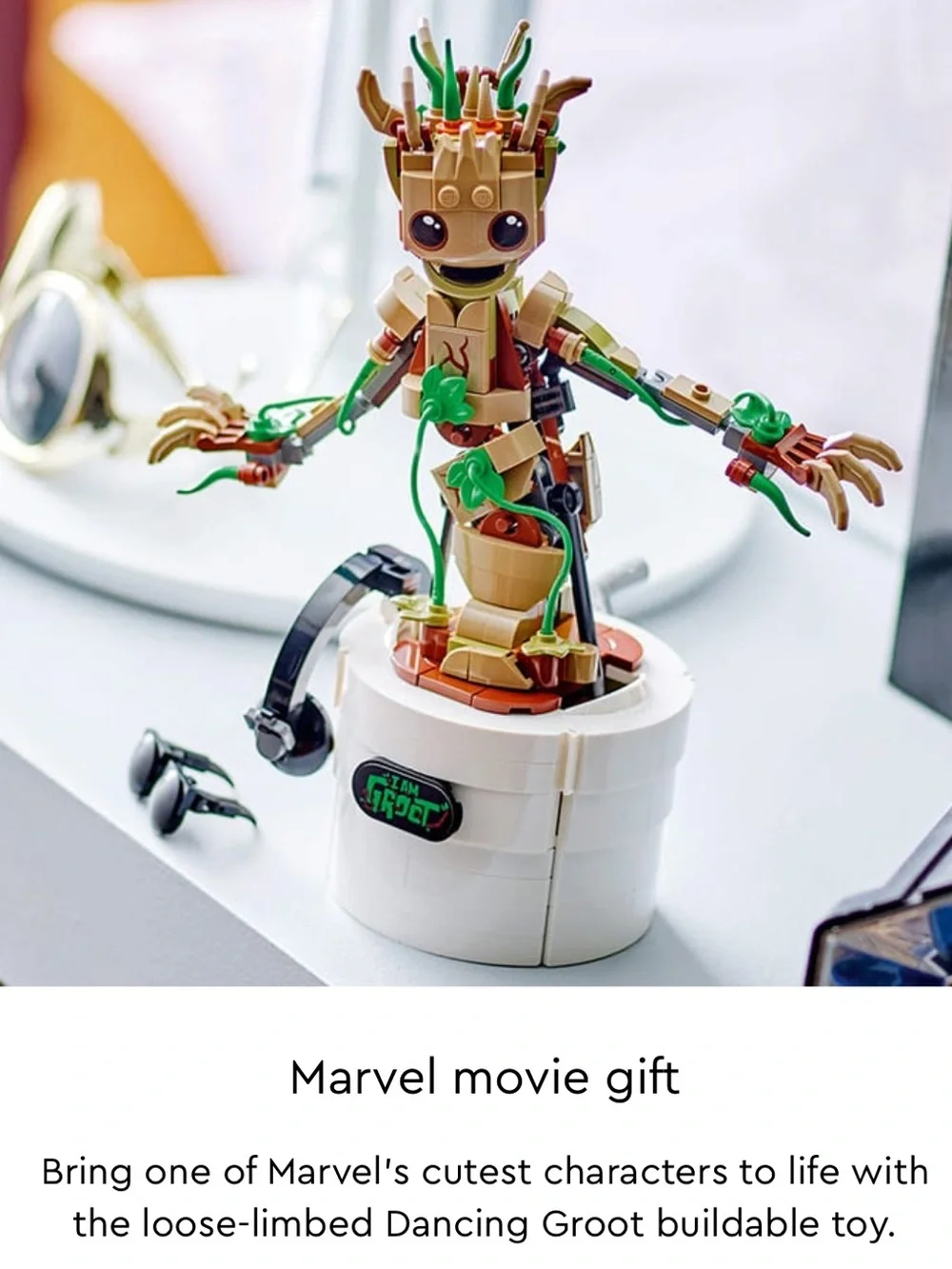 LEGO Marvel Dancing Groot Guardians of the Galaxy Interactive Set 76297